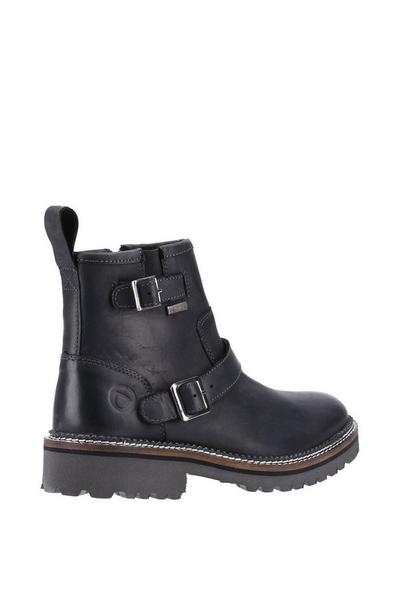 Cotswold Black 'Combe' Grain Leather Ladies Ankle Boots