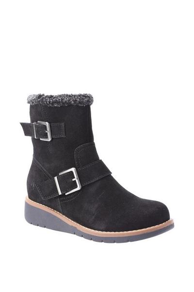 Hush Puppies Black 'Lexie' Suede Boot