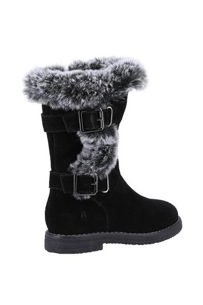 Hush Puppies Black 'Mini Megan' Suede Boot