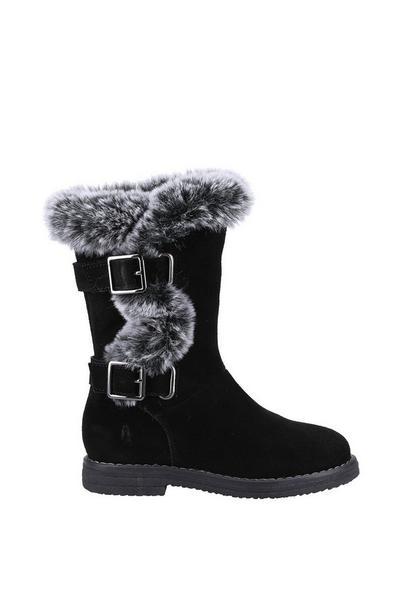 Hush Puppies Black 'Mini Megan' Suede Boot