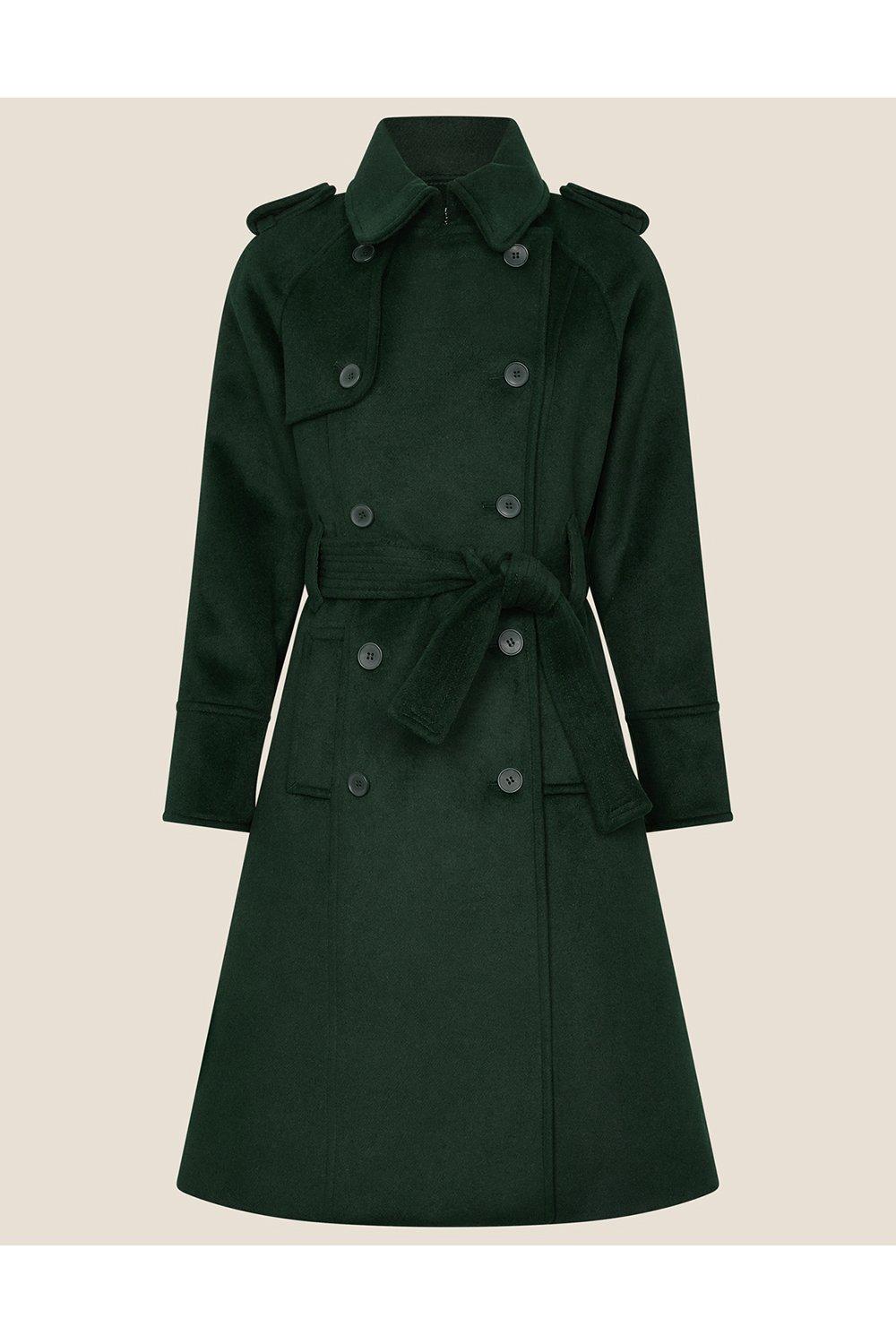 monsoon wool trench coat