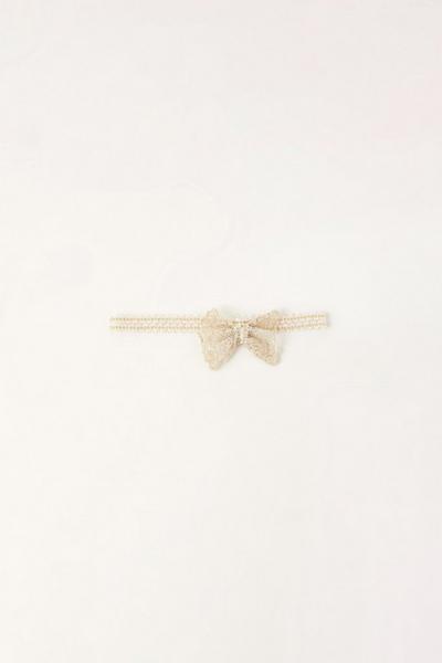 Monsoon Gold Baby Sparkle Bow Bando and Sock Set