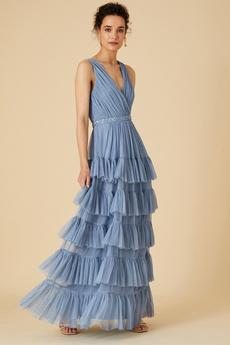 Monsoon Blue 'Tilly' Tiered Maxi Dress