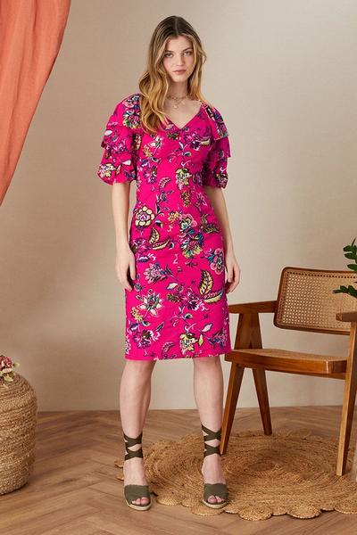 Monsoon Pink 'Blaize' Printed Shift Dress