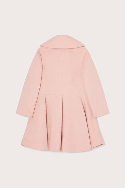 Monsoon Bow Waist Asymmetric Collar Detail Coat