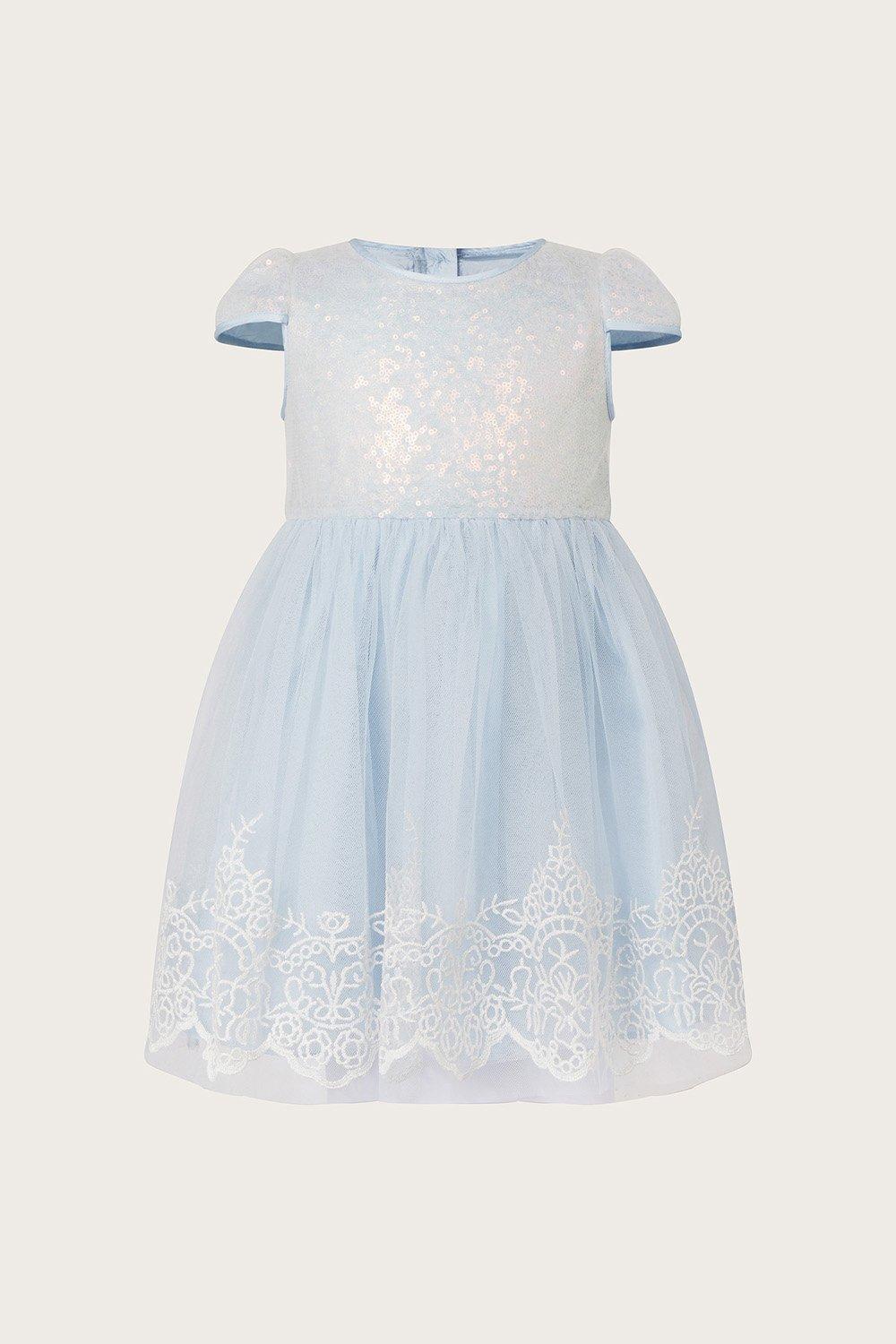 Monsoon Baby 'Annelise' Sequin Net Dress | Debenhams