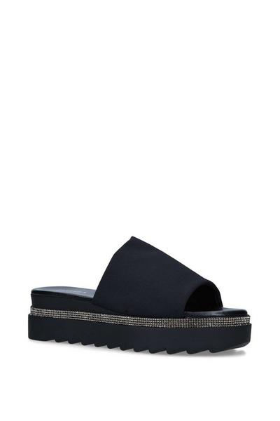 Carvela Black 'Billions' Fabric Sandals