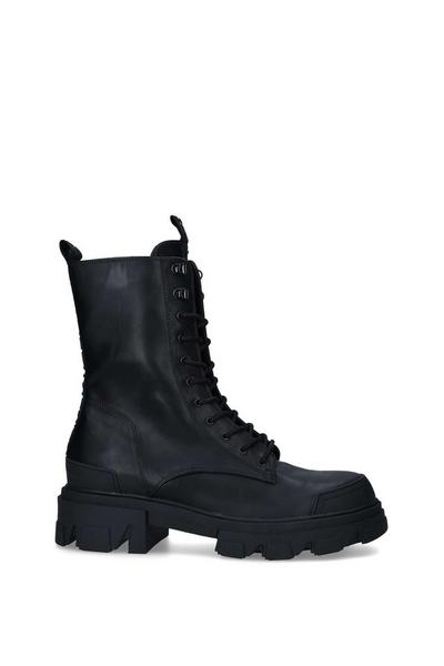 KG Kurt Geiger Black 'Vegan Trekker Lace Boot' Boots