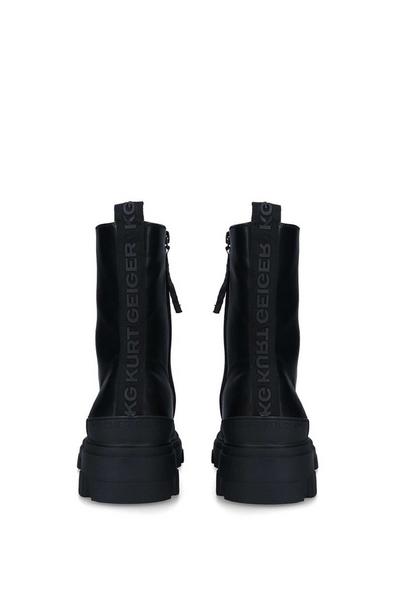 KG Kurt Geiger Black 'Vegan Trekker Lace Boot' Boots