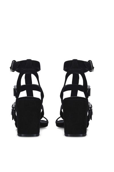Carvela Black 'Spiral' Leather Heels