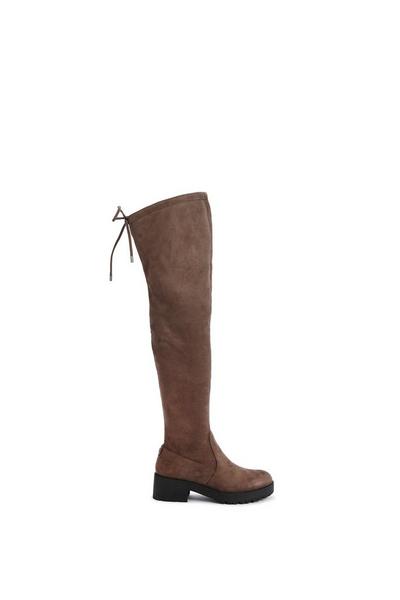 Carvela Taupe 'Tammy Over The Knee' Fabric Boots