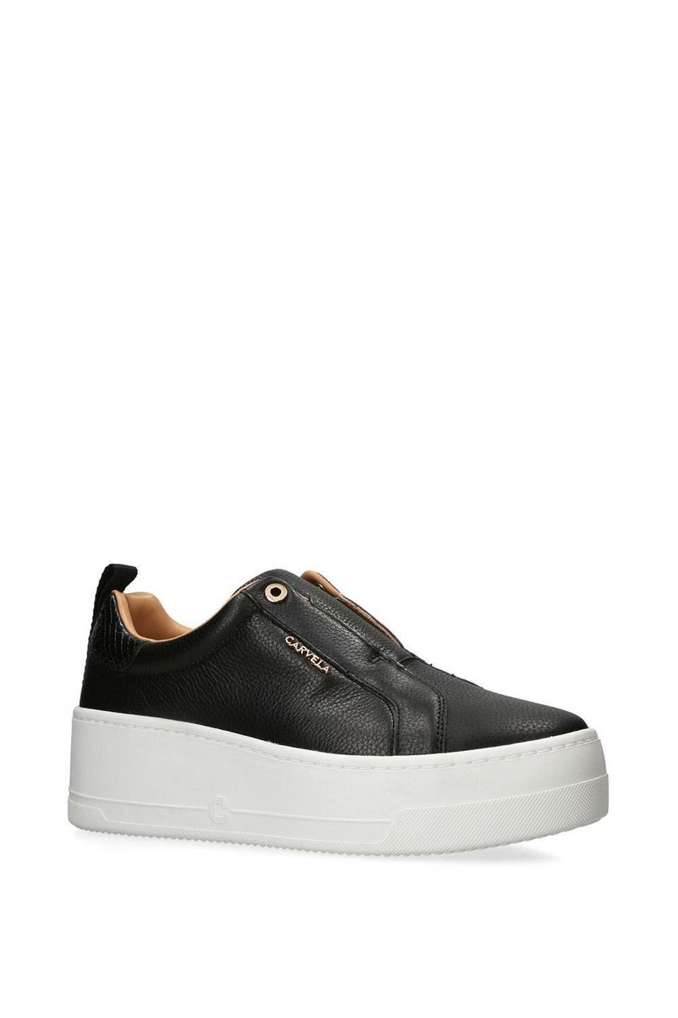 Trainers | 'Connected Laceless' Leather Trainers | Carvela