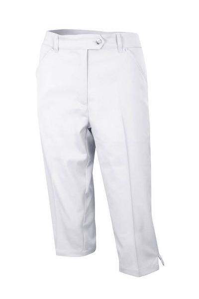 Island Green White Capri Golf Trousers