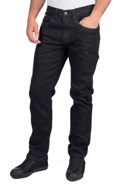 Lee Cooper Workwear Black Straight Leg Stretch Denim Jeans
