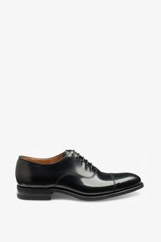 Loake Shoemakers Black 'Finsbury' Toe-Cap Oxford Shoes