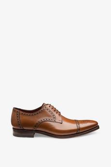 Loake Shoemakers Brown 'Foley' Semi Brogue Shoes
