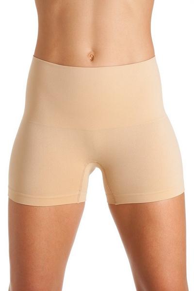 Camille Beige Seamfree Shapewear Two Pack Comfort Control Shorts