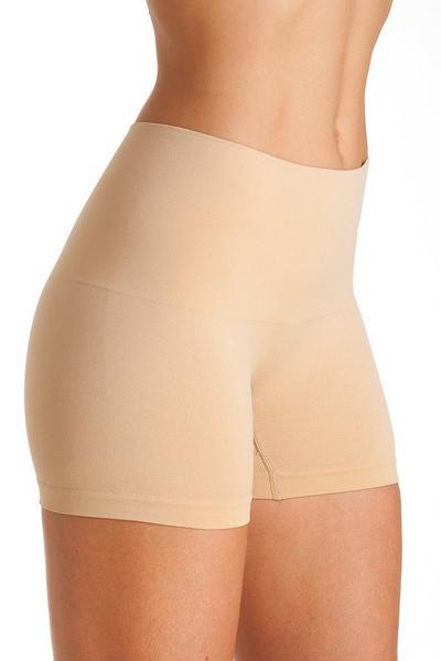 Camille Beige Seamfree Shapewear Two Pack Comfort Control Shorts
