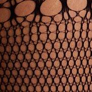Ann Summers Hosiery Geo Crotchless Fishnet Tights - Black