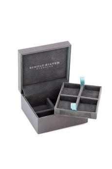 Simply Silver Grey Grey Two Layer Gift Jewellery Box