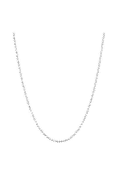 Simply Silver Silver Sterling Silver Beaded Chain Necklace