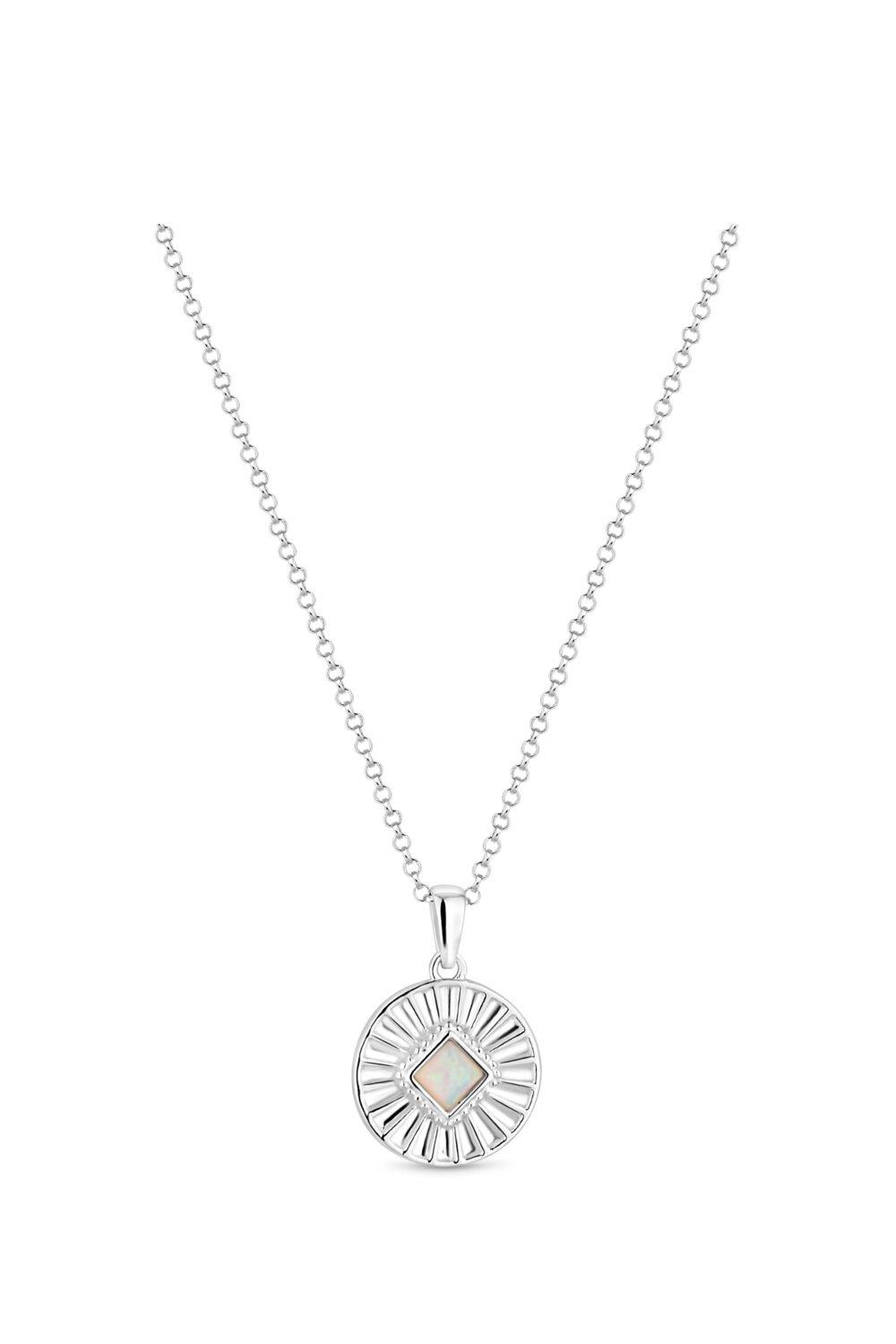 Jewellery | Sterling Silver Opal Necklace | Simply Silver
