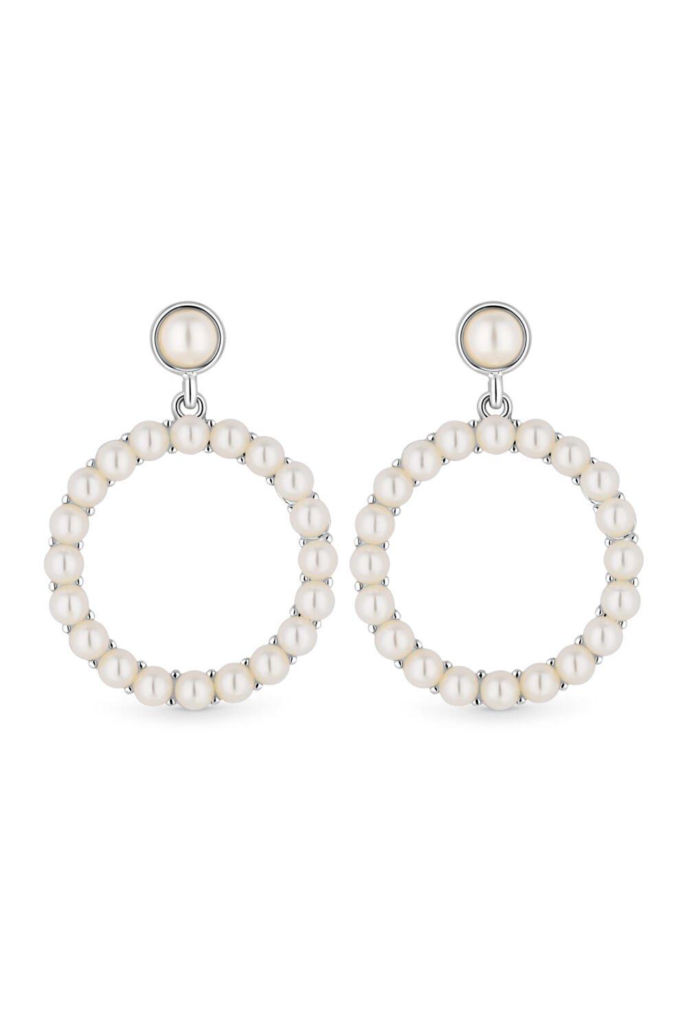 Mood Pearl Forward Facing Drop Earrings | Debenhams