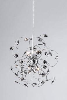 BHS Lighting Metallic Silver Othello Pendant Ceiling Light