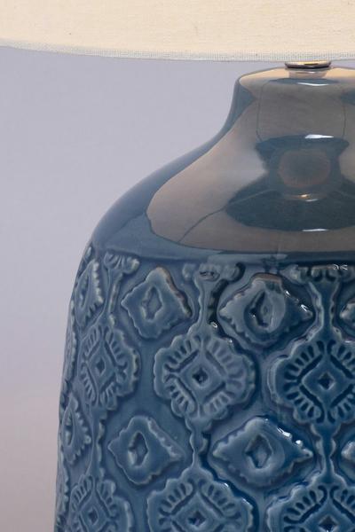 BHS Lighting Blue Cosgrove Table Lamp