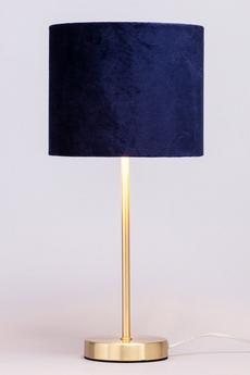 BHS Lighting Navy Velvet Table Lamp