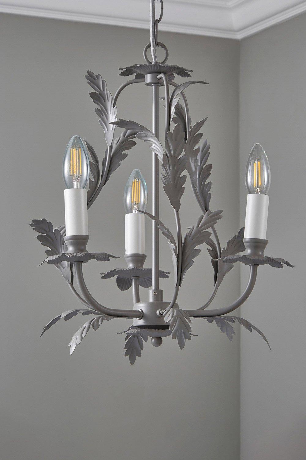 grey chandelier ceiling light