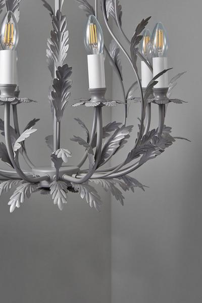 BHS Lighting Grey 8 Light Flo Chandelier