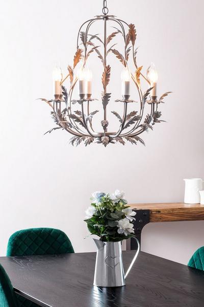 BHS Lighting Grey 8 Light Flo Chandelier