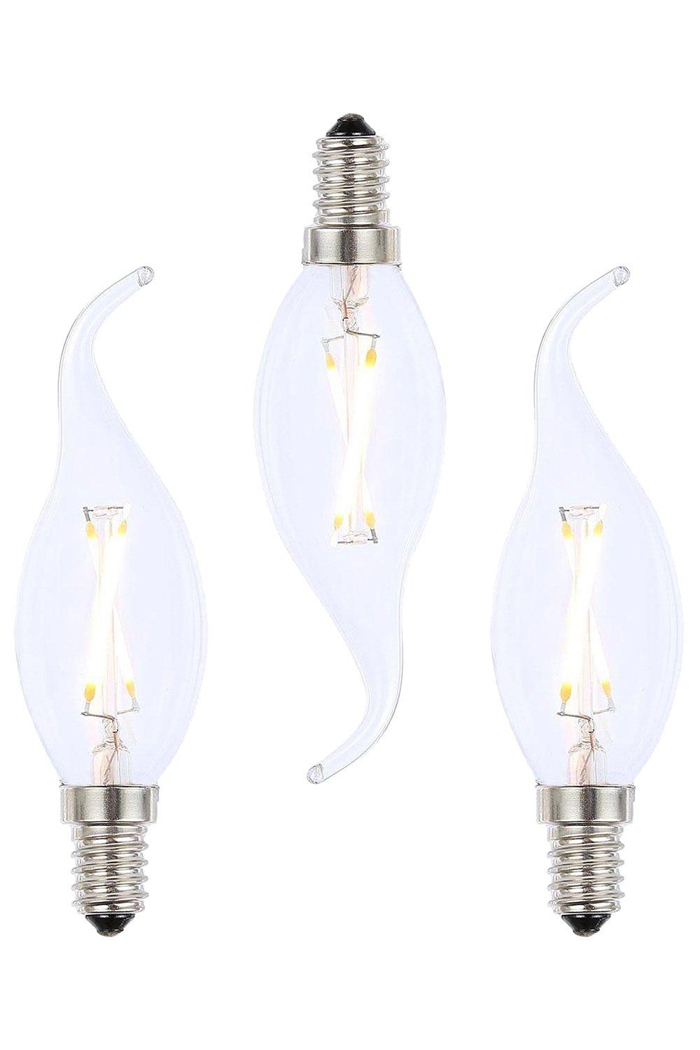 Lighting Pack Of 3 2w E14 Small Edison Screw Candle Bulb Bhs Lighting 9413