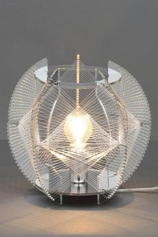 BHS Lighting Metallic Silver Weston Table Lamp