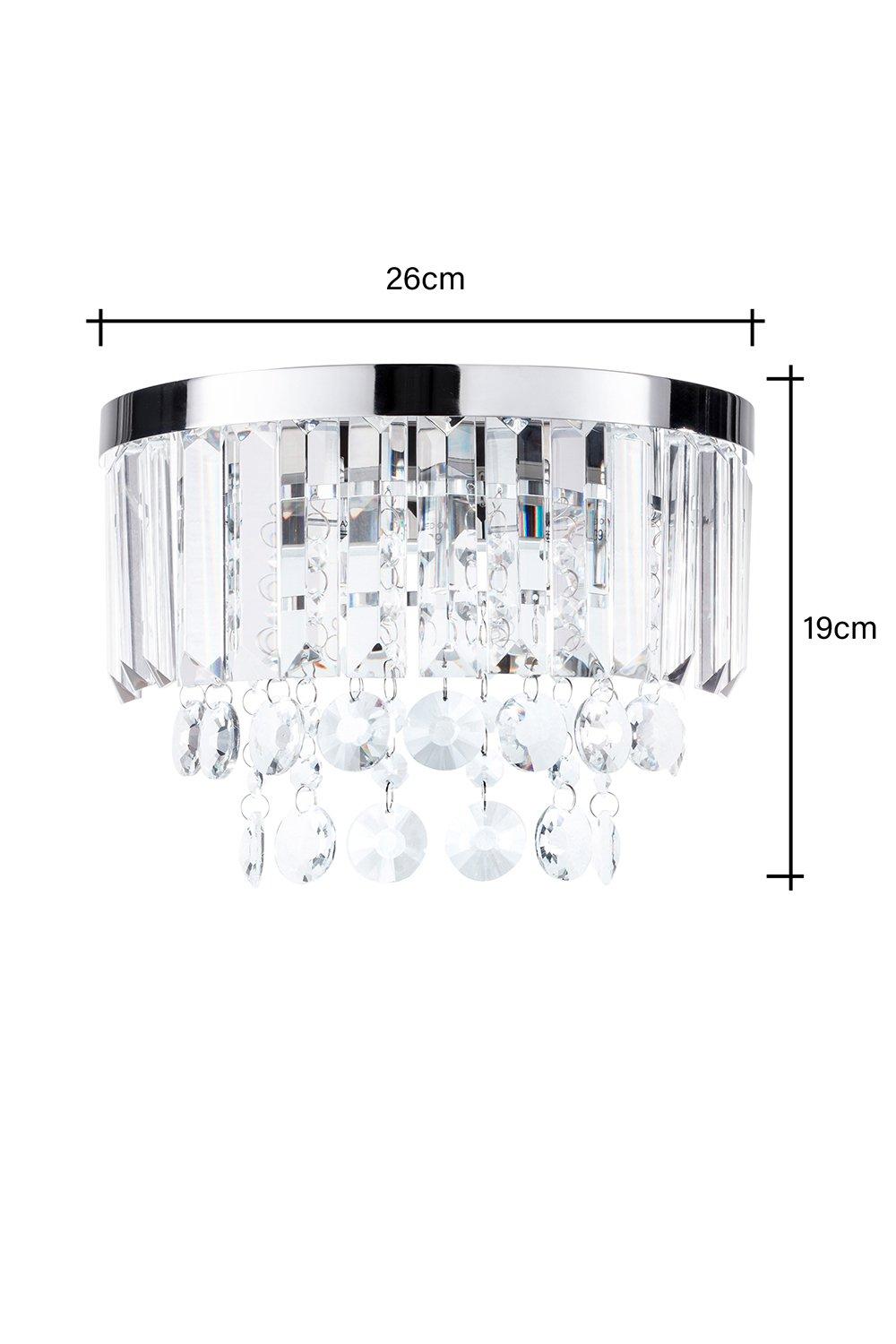 debenhams crystal wall lights