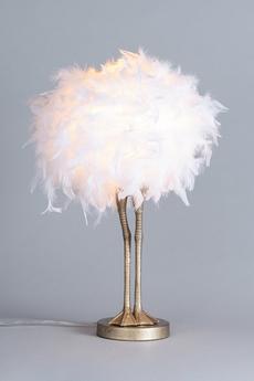 BHS Lighting Gold Ada Ostrich Table Lamp