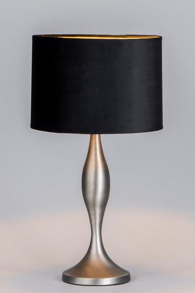 BHS Lighting Grey Calais Table Lamp