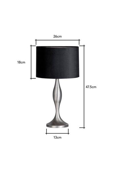 BHS Lighting Grey Calais Table Lamp