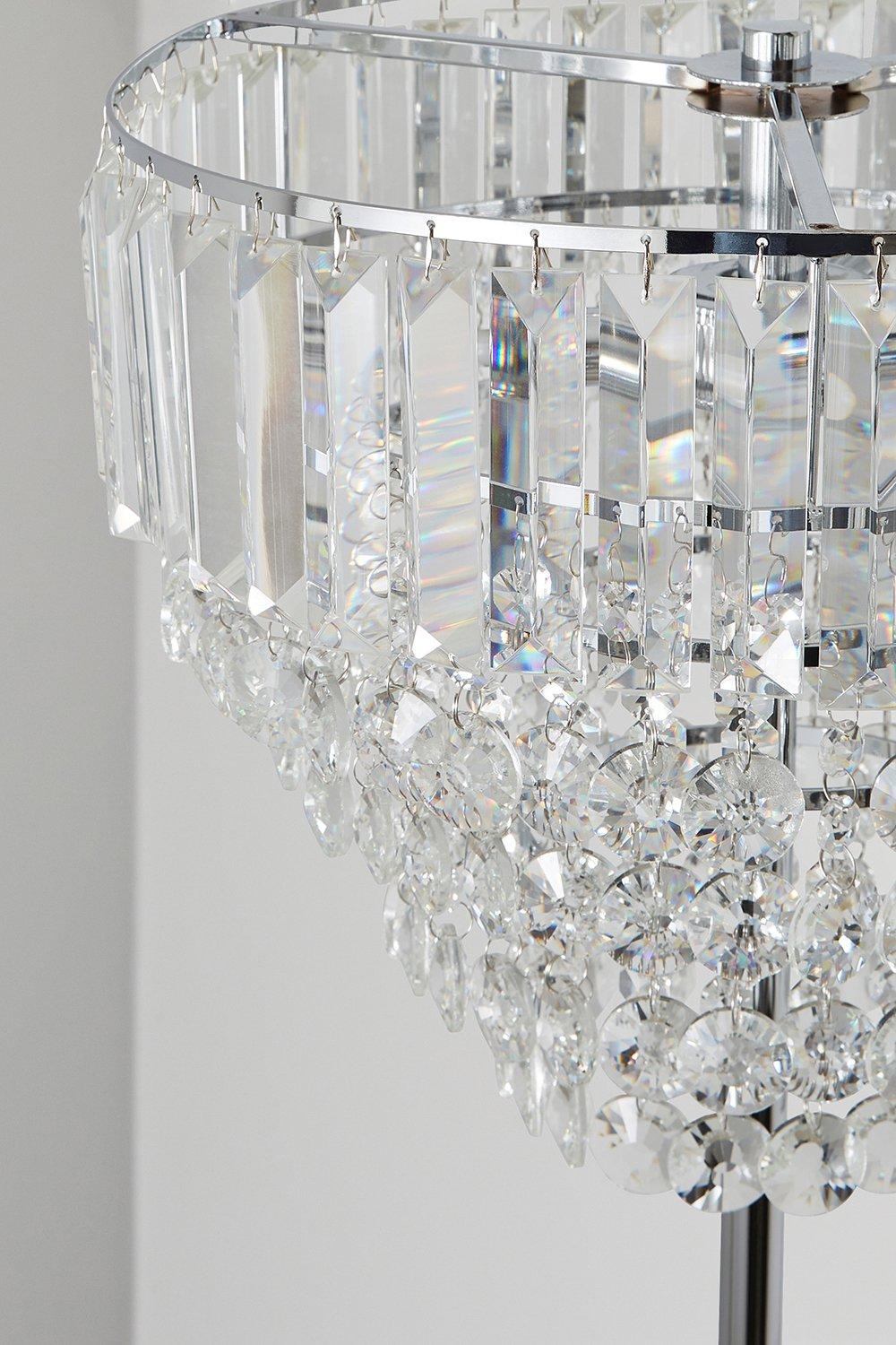 Debenhams Crystal Glass Betsy Floor Light