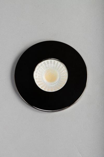 BHS Lighting Black Nate Circular Fire Rated Spot Light