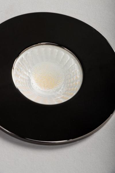 BHS Lighting Black Nate Circular Fire Rated Spot Light