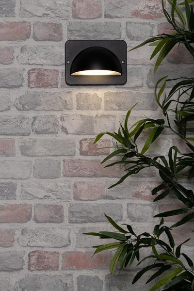 BHS Lighting Black Jude Wall Light