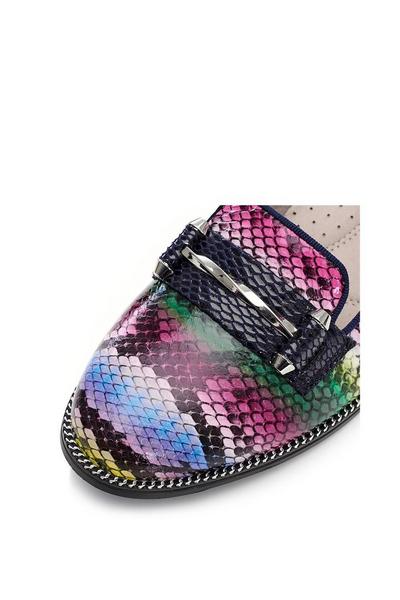 Moda In Pelle Multi 'Waylen' Snake Print Leather Ballet Pumps