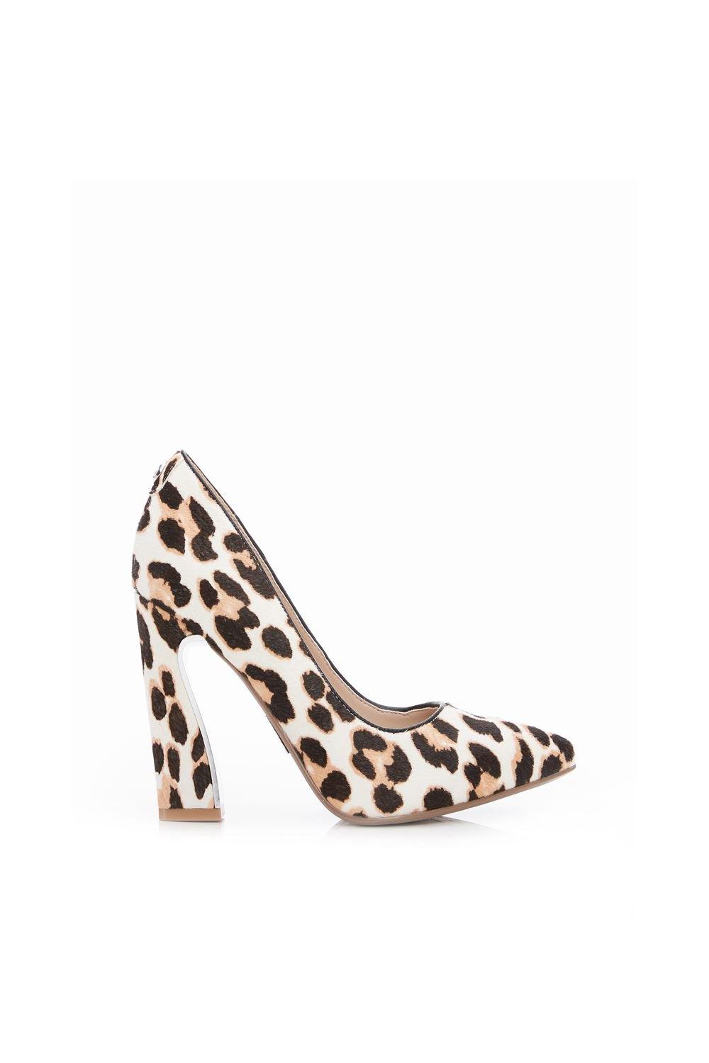 Heels | 'Darlene' Leopard Pony Court Shoes | Moda In Pelle