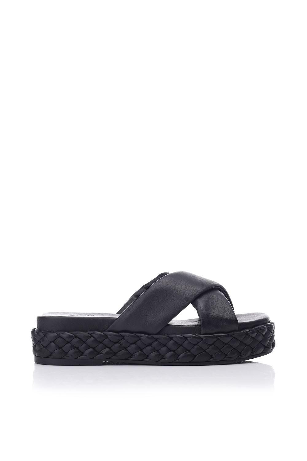 Sandals | 'Oriole' Leather Flatforms | Moda In Pelle