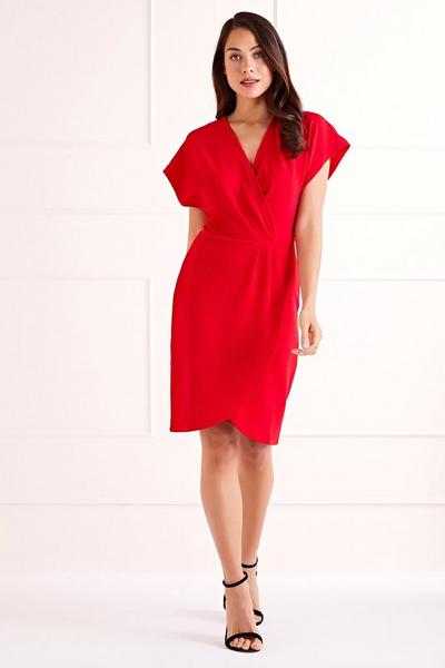 Mela Red Wrap Around 'Jayda' Dress