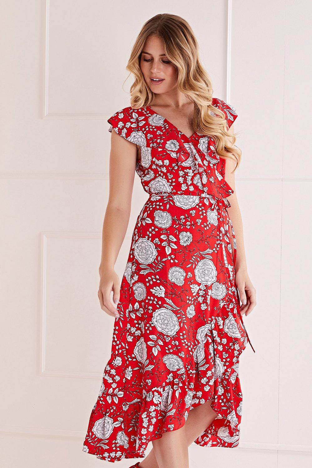 coast red dress debenhams