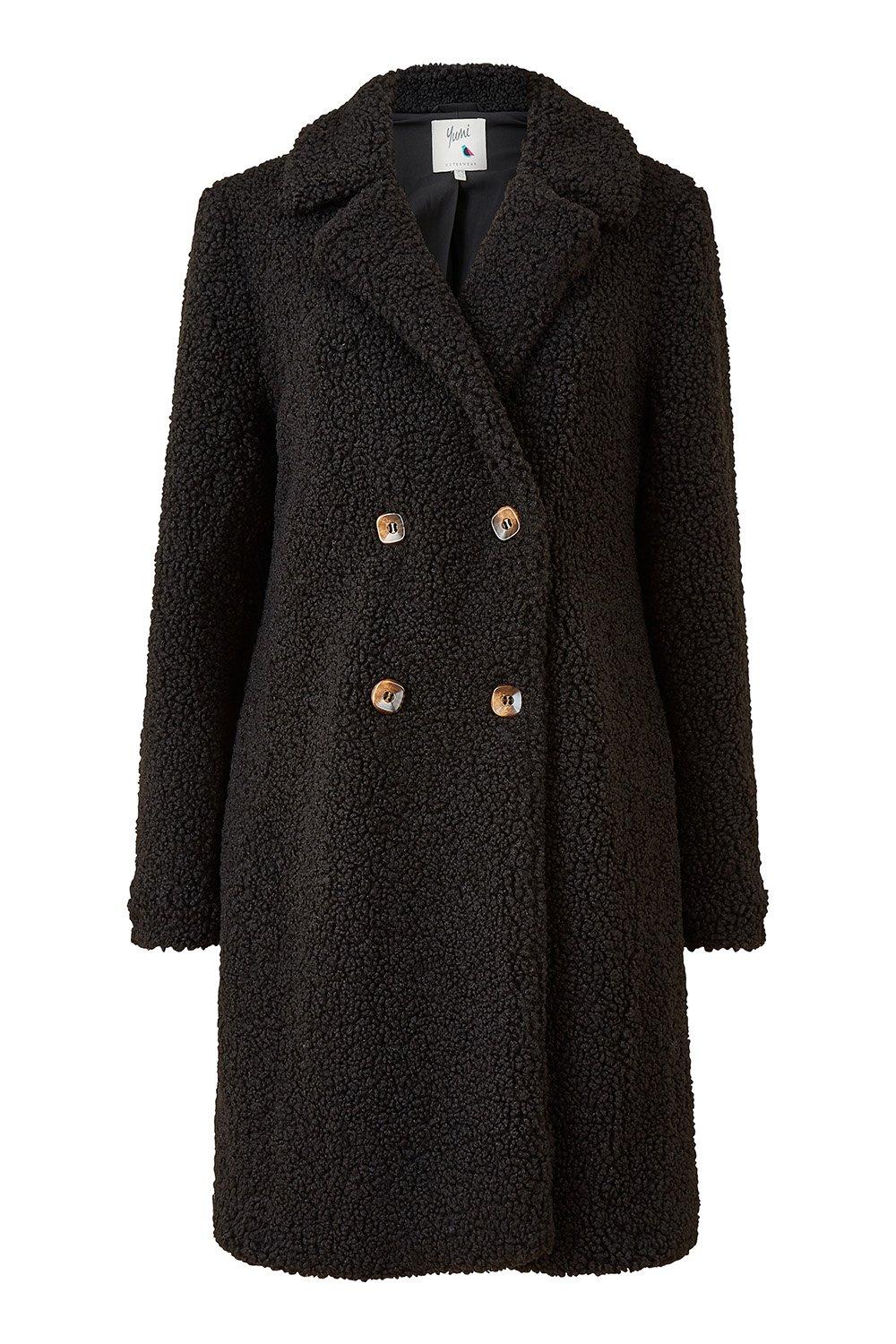 slim teddy coat