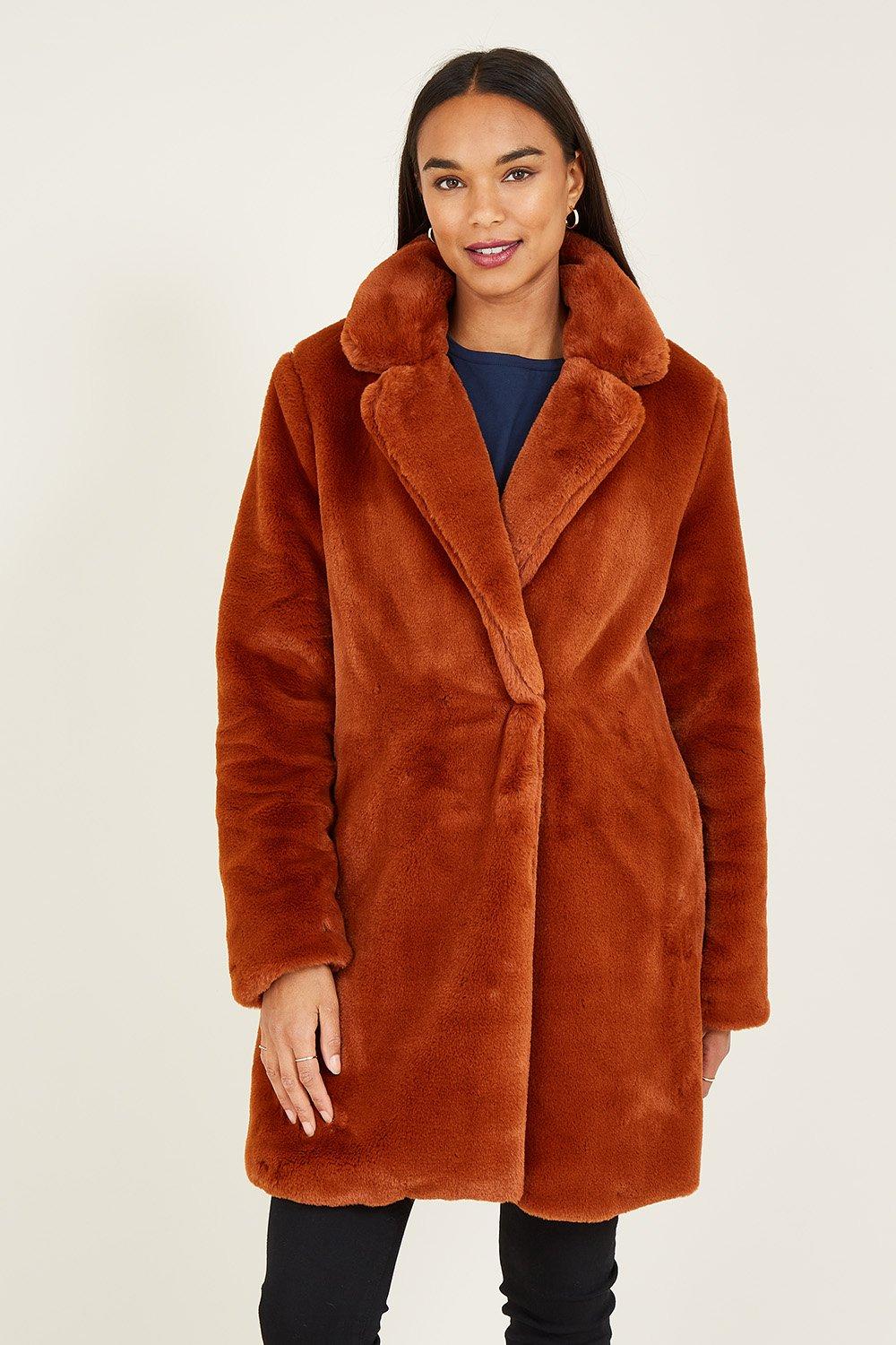 fur coat womens long